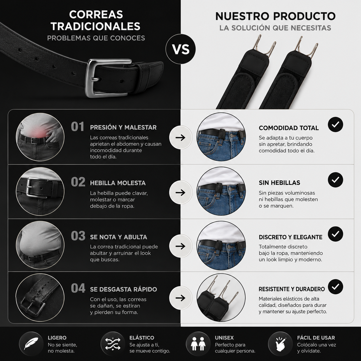 Cinturones Flexibles